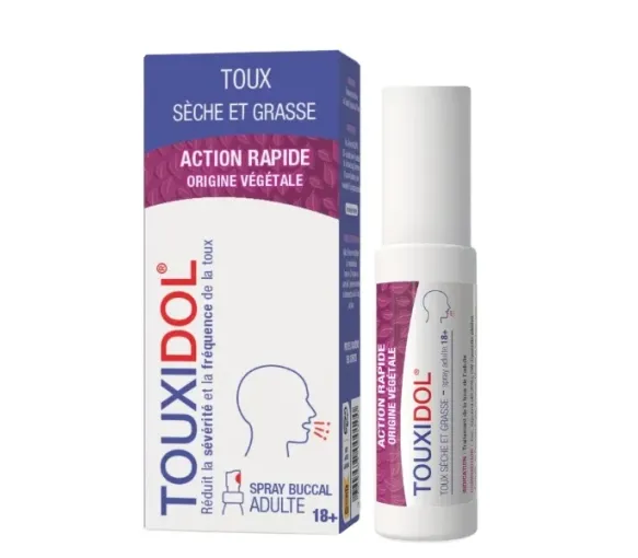 Touxidol spray toux sèche et grasse adultes PediAct - spray de 30ml