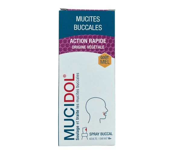 Mucidol spray mucites buccales goût miel PediAct - spray de 20ml - image 1