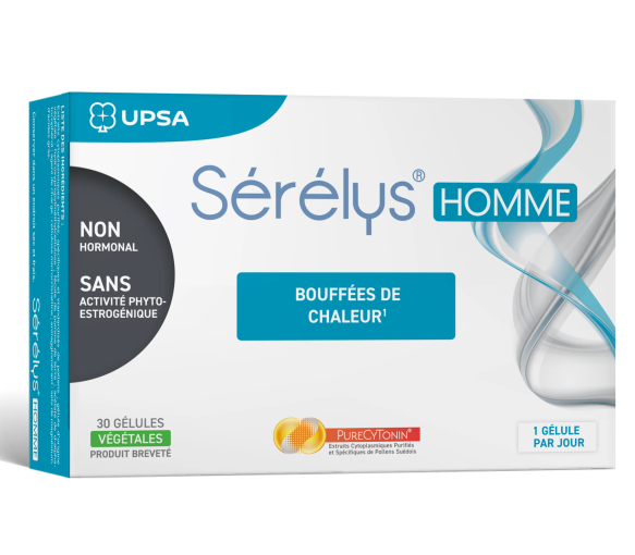 Sérélys homme bouffées de chaleur Upsa - boite de 30 gélules