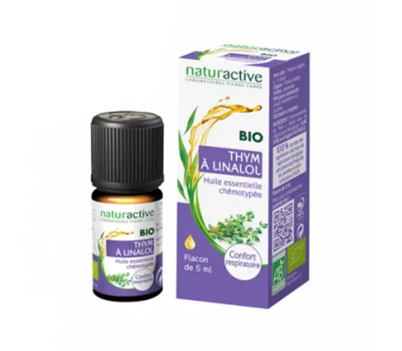 Huile essentielle bio Thym à Linalol Naturactive - flacon de 5ml