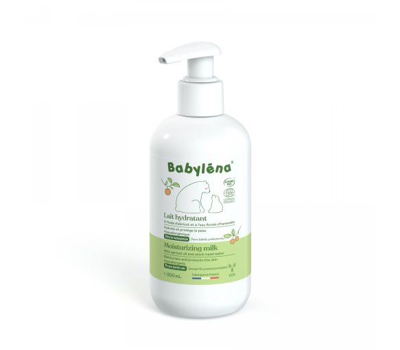 Lait hydratant bio Babyléna - flacon-pompe de 200ml