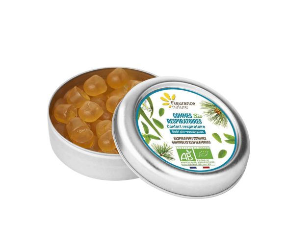 Gommes respiratoires bio Fleurance nature - boîte de 35g - image 1
