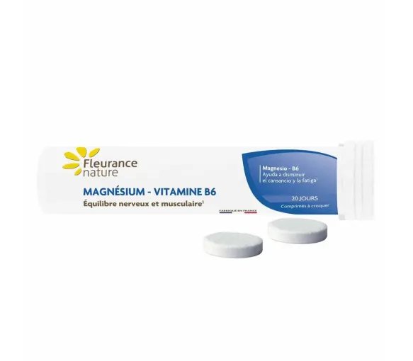 Magnésium vitamine B6 Fleurance Nature - tube de 20 comprimés