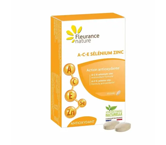 A-C-E sélénium zinc Fleurance nature - boîte de 30 comprimés