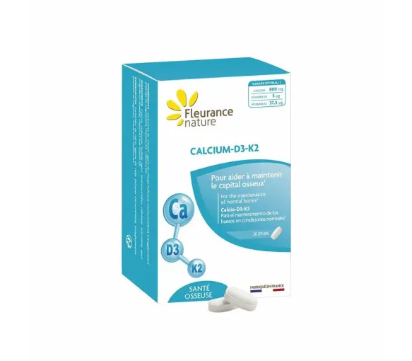 Calcium D3 K2 Fleurance nature - boîte de 60 comprimés