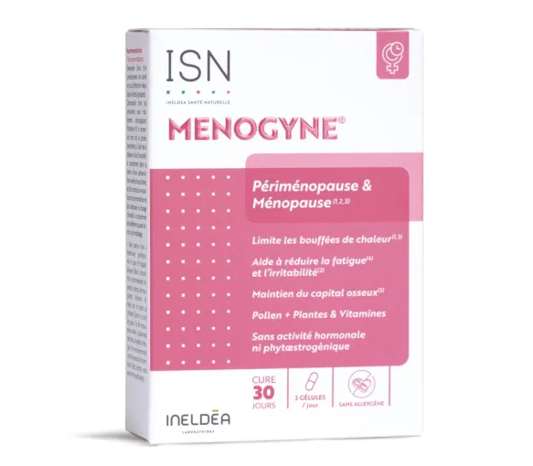 Menogyne périménopause et ménopause ISN - boite de 60 gélules - image 1