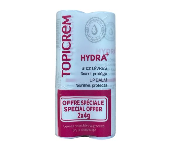 Hydra+ stick lèvres desséchées ou gercées Topicrem - 2 sticks de 4g - image 1
