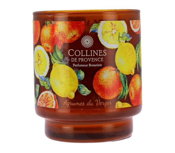 Bougie parfumée Agrumes du verger Collines de provence - bougie de 220g - image 1