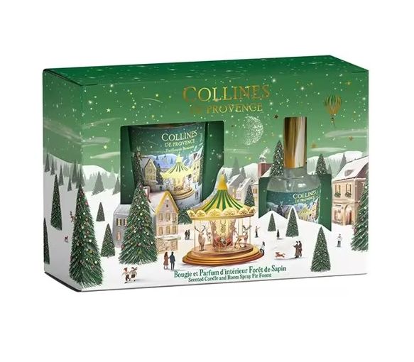 Coffret bougie et parfum d'intérieur Forêt de Sapin Collines de Provence - 2 produits - image 1