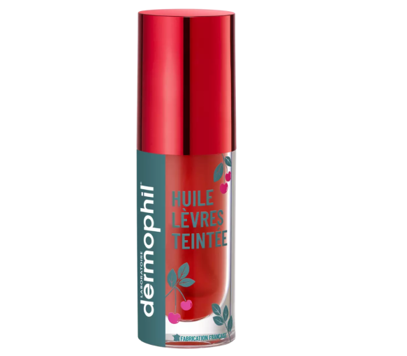 Huile lèvres teintée rouge Dermophil indien - flacon de 5ml