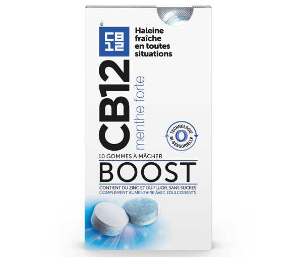 CB12 boost contre la mauvaise haleine - boîte de 10 gommes à macher - image 1