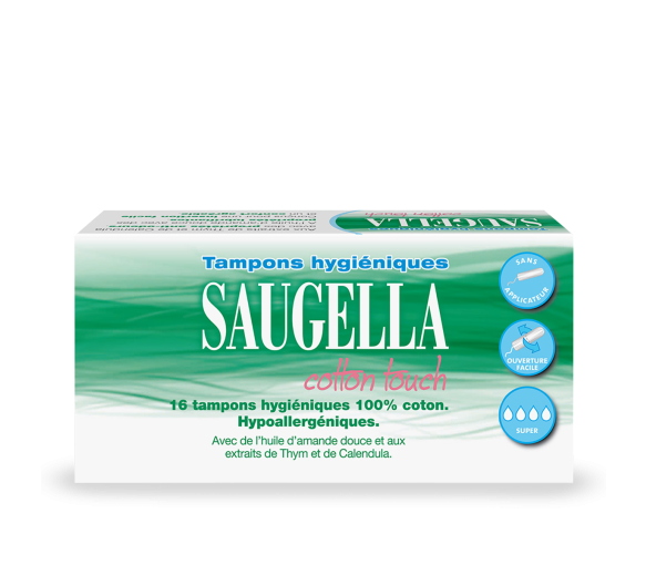 Cotton Touch Tampons hygiéniques super Saugella - boîte de 16 tampons - image 1