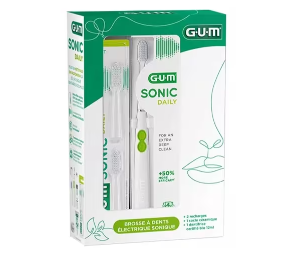 Sonic daily brosse à dents électrique sonique Gum - 4 produits