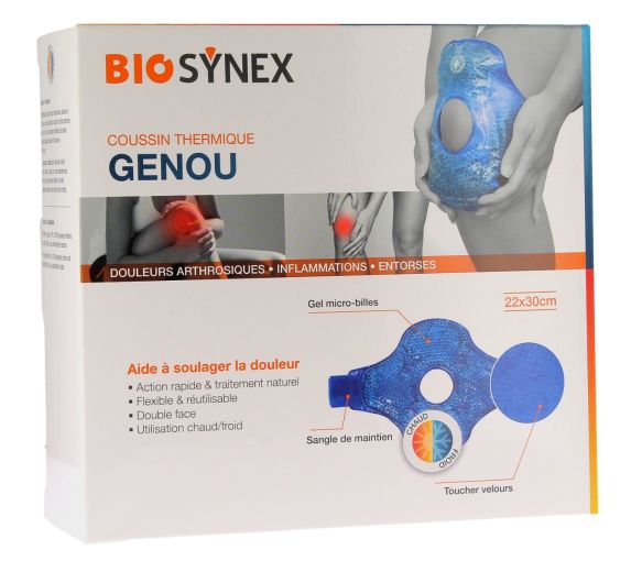 Coussin thermique genou Biosynex - un coussin thermique de 22x30cm - image 1