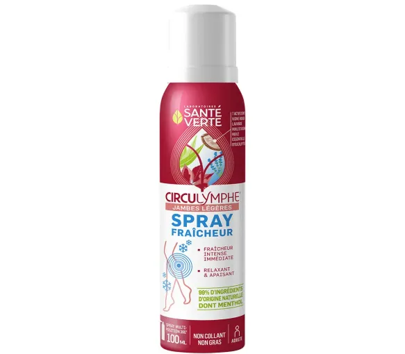 Circulymphe spray fraîcheur jambes légères Santé Verte - spray de 100ml