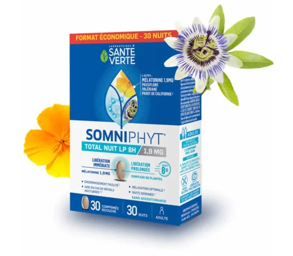 Somniphyt Total Nuit LP 1,9 mg Santé Verte - image 1