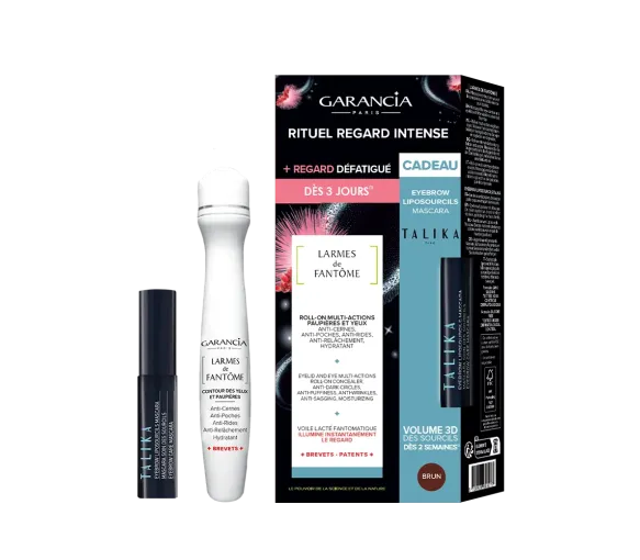 Coffret roll-on yeux Larmes de fantôme + mascara sourcils brun offert Garancia - coffret de 2 produits - image 1
