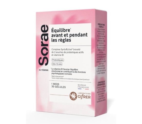 Sorae Equilibre avant et pendant les règles Gifrer - boite de 30 gélules