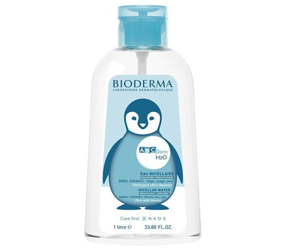 ABCDerm H2O Eau micellaire Bioderma - flacon à pompe de 1L - image 1
