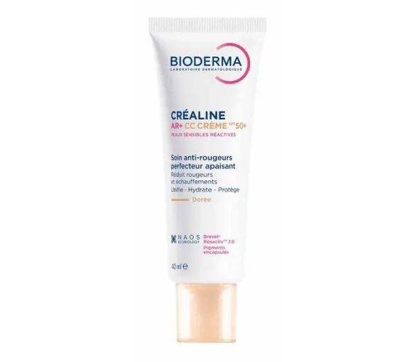 Créaline AR+ CC crème dorée SPF50+ soin anti-rougeurs Bioderma - tube de 40ml - image 2