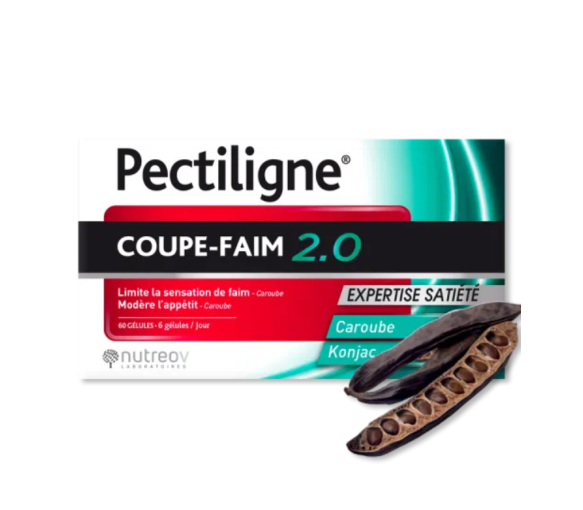 Pectiligne coupe-faim 2.0 Nutreov - boite de 60 gélules - image 1