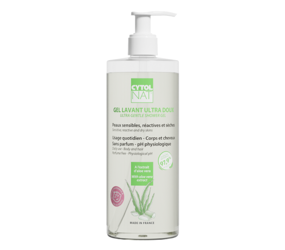 Gel lavant ultra doux Cytolnat - flacon-pompe de 500ml - image 1