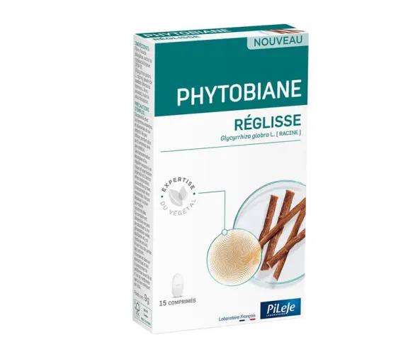 Phytobiane réglisse Pileje - boite de 15 comprimés