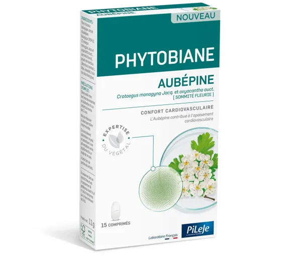 Phytobiane d'Aubépine Pileje - boite de 5 comprimés