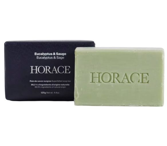 Pain de savon surgras Eucalyptus et sauge Horace - pain de 125g