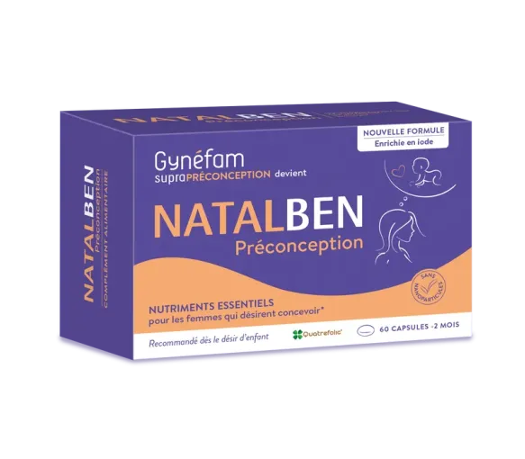 Natalben Préconception laboratoire Effik - boîte de 60 capsules