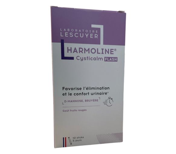 Harmoline Cysticalm flash goût fruits rouges Lescuyer - boîte de 10 sticks - image 1