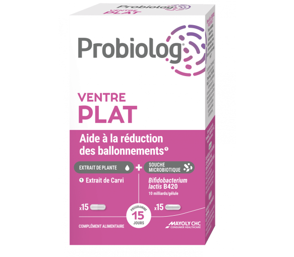 Probiolog Ventre plat Mayoly Spindler - boîte de 30 gélules