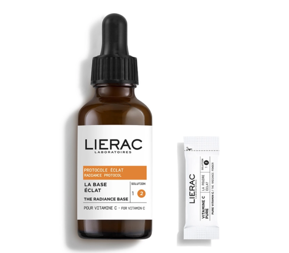 Protocole éclat vitamine C pure sérum concentré Lierac - flacon-pipette de 30ml + 14 sachets de 0.2g - image 1