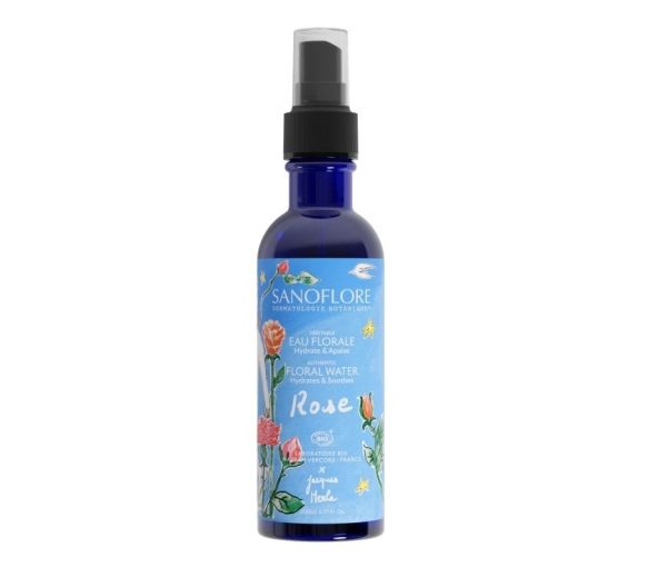 Véritable eau florale rose bio Sanoflore - spray de 200ml - image 1