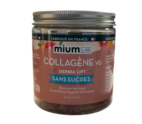 Collagène VG Derma lift sans sucres Mium Lab - pot de 42 gummies - image 1
