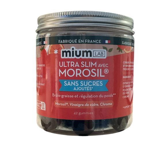 Ultra slim avec morosil sans sucres ajoutés Mium Lab - pot de 42 gummies - image 1