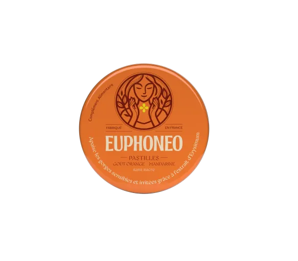 Euphoneo pastilles gorge goût orange et mandarine Mayoly Spindler - boite de 50 pastilles