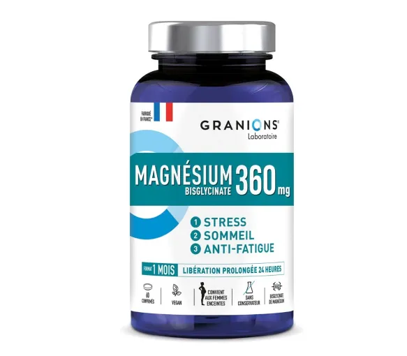 Magnésium bisglycinate 360 mg Granions - boîte de 60 comprimés - image 1