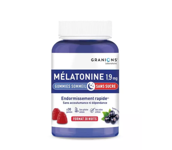 Mélatonine 1,9 mg Granions - boîte de 60 gummies - image 1