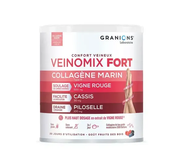 Veinomix fort collagène marin Granions - pot de 200g