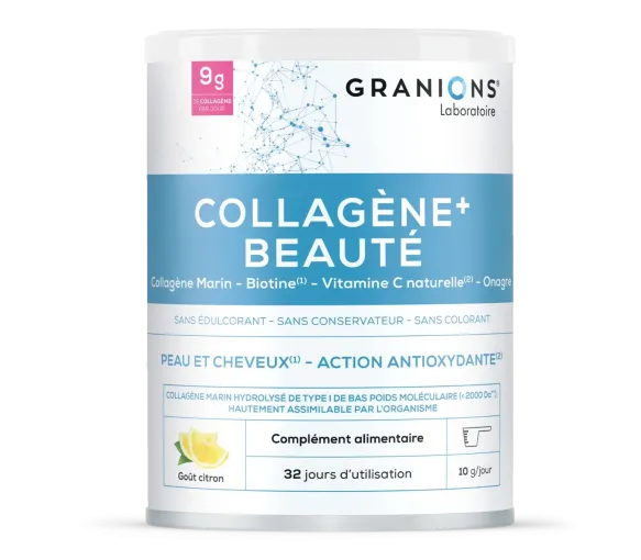 Collagène+ beauté goût citron Granions - pot de 250g
