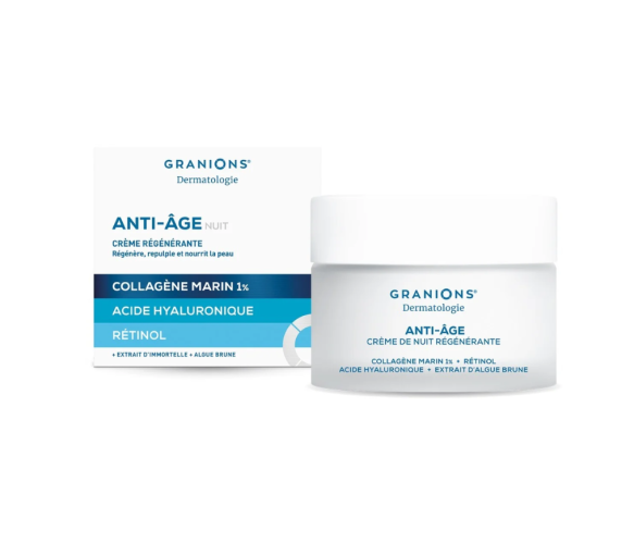 Anti-âge nuit crème régénérante Granions - pot de 50ml - image 1