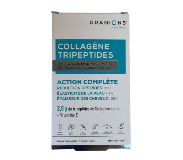 Collagène Tripeptides Granions - boite de 80 comprimés sécables - image 1
