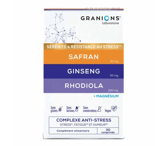 Complexe anti-stress Granions - boite de 30 comprimés