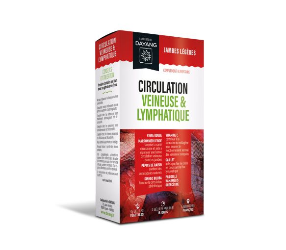Circulation veineuse et lymphatique Dayang - boîte de 45 gélules