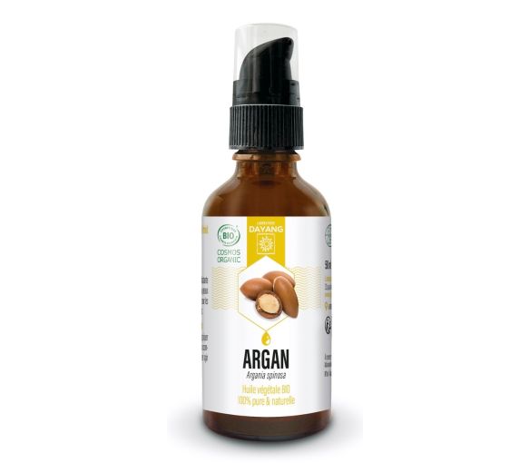 Huile végétale bio Argan Dayang - flacon-pompe de 50ml - image 1
