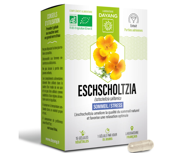 Eschscholtzia sommeil et stress Dayang - boite de 30 gélules - image 1
