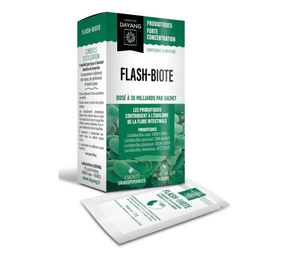 Flash-biote probiotiques Dayang - boite de 4 sachets orodispersibles