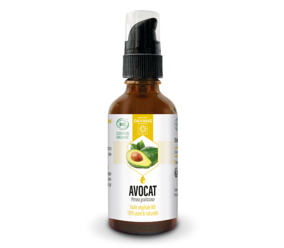 Huile végétale bio avocat Dayang - flacon-pompe de 50ml