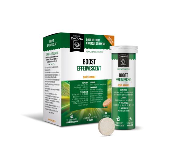 Boost effervescent goût orange Dayang - boite de 20 comprimés effervescents - image 1